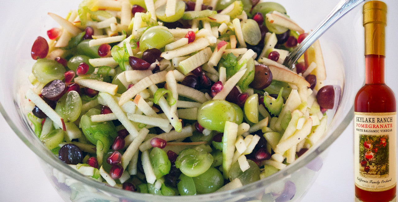 Grape and Apple Salad with White Pomegranate Balsamic Vinegar