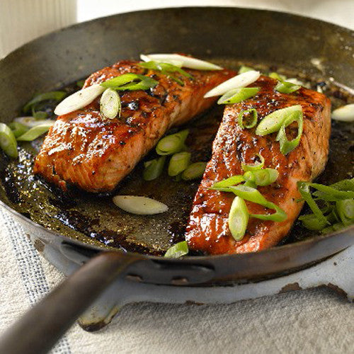 Marinated Salmon With Edamame Puree