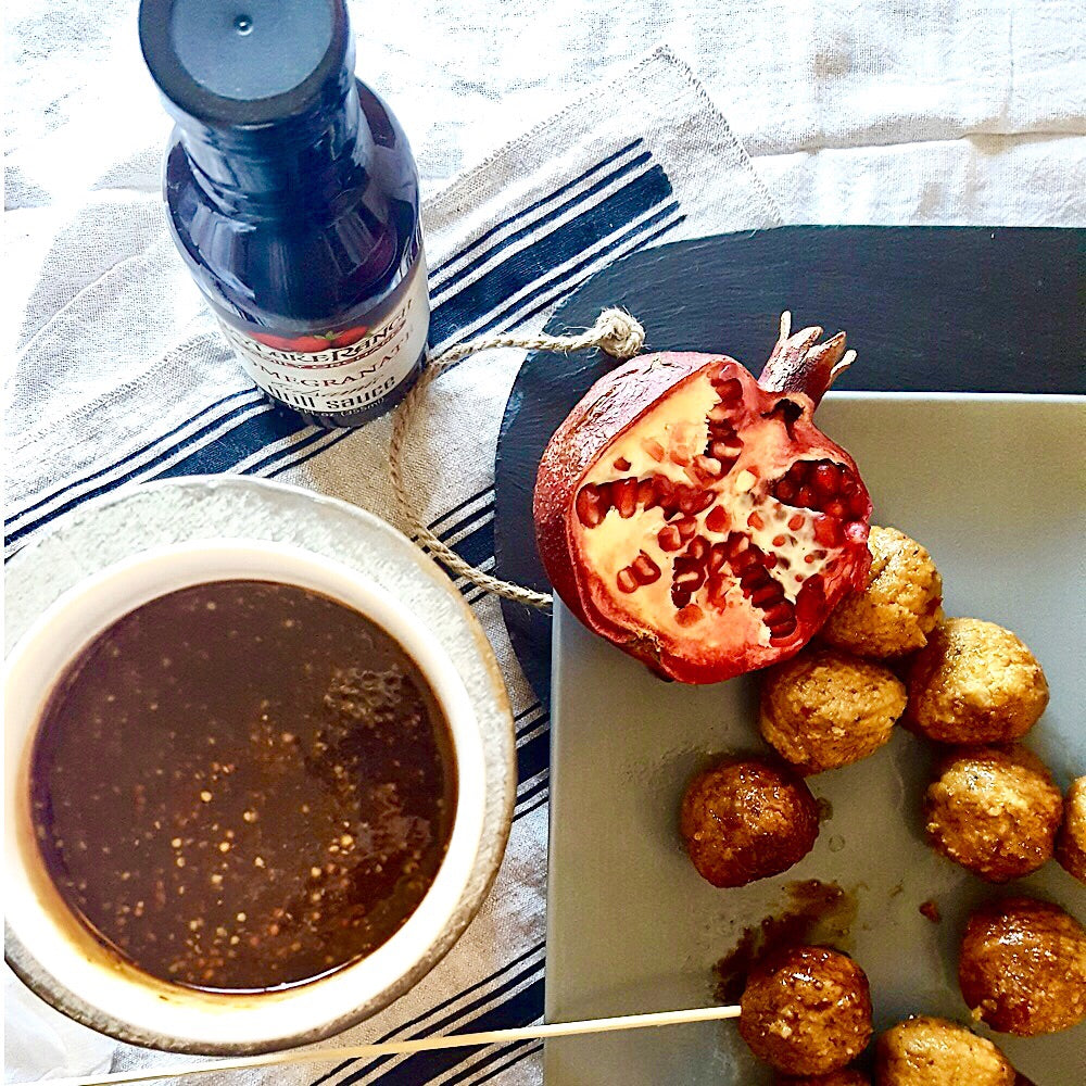 Pomegranate Balsamic Mustard Dipping Sauce